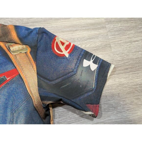 Under Armour Men's Medium Captain America Age Of Ultron Compression Shirt Rare - Picture 4 of 9
